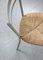 Vintage Italian Straw and Metal Chair 14