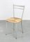 Vintage Italian Straw and Metal Chair 1