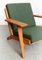Danish Ge 290 Plank Lounge Chair by Hans J. Wegner for Getama, 1953, Image 2