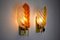 Italian Two-Tone Murano Wall Lamps from Mazzega, 1970s, Set of 2, Image 4