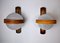 Danish Bamboo Murano Glass Wall Lights, 1970s, Set of 2 1