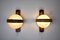 Lámparas de pared danesas de bambú y cristal de Murano, años 70. Juego de 2, Imagen 6