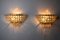 Regency Italian Crystals Cutted Glass Wall Lights, 1970s, Set of 2, Image 6