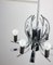 Lámpara de araña vintage en forma de cisne de cromo, años 70, Imagen 8