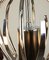 Lámpara de araña vintage en forma de cisne de cromo, años 70, Imagen 13