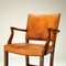 Leather and Beech Desk Chair by Ole Wanscher for A.J. Iversen, Denmark, 1940s, Image 15