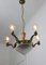 Art Deco Brass & Glass Chandelier, Image 8