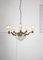 Art Deco Brass & Glass Chandelier, Image 1