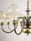 Vintage Viennese Minimalist Brass Chandelier, Image 10