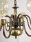 Vintage Viennese Minimalist Brass Chandelier 12