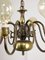 Vintage Viennese Minimalist Brass Chandelier, Image 12