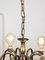 Vintage Viennese Minimalist Brass Chandelier 5