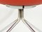 Italian Chrome Plated Metal Base & Red Polyurethane Seating Chairs, 1990s, Set of 5 16