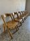 Vintage Wooden Chairs by IVA Roberto Pamio for Stilwood, 1970s, Set of 8 8