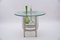 Round Italian Modern Glass Table with Bottle Shelf, 1980s, Set of 3, Image 10