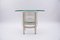Round Italian Modern Glass Table with Bottle Shelf, 1980s, Set of 3 8