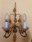 Art Deco French Wall Lamp with Drop-Shaped Murano Glass 1