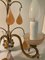 Französische Art Deco Wandlampe mit Tropfenförmigem Murano Glas 4