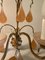 Französische Art Deco Wandlampe mit Tropfenförmigem Murano Glas 6
