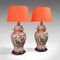 Vintage Chinese Art Deco Ceramic Decorative Table Lamps, 1940, Set of 2 3