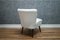 Mid-Century White Boucle Club Chair, Image 3
