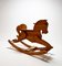 Mid-Century Pine Wood Rocking Horse, 1960s 9