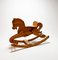 Mid-Century Pine Wood Rocking Horse, 1960s 3