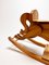 Mid-Century Pine Wood Rocking Horse, 1960s 4