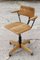 Beech & Steel Adjustable Desk Chair by Martin Stoll for Giroflex, Switzerland, 1950s 6