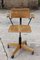 Beech & Steel Adjustable Desk Chair by Martin Stoll for Giroflex, Switzerland, 1950s 3