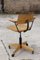 Beech & Steel Adjustable Desk Chair by Martin Stoll for Giroflex, Switzerland, 1950s 5