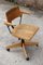 Beech & Steel Adjustable Desk Chair by Martin Stoll for Giroflex, Switzerland, 1950s 4