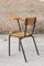 Steel & Wood Student Desk Chair by Jacques Hitier, France, 1950s 5