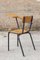 Steel & Wood Student Desk Chair by Jacques Hitier, France, 1950s, Image 5