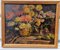 Still Life with Flowers and Pears, Oil on Board, Framed 1