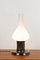 Artisan Brass Table Lamp with Opaline Glass Shade 2