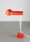 Lámpara de mesa vintage pequeña en rojo, Imagen 10