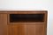 Vintage Sideboard aus Holz und Rotem Glas von Melchiorre Bega 3