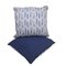 Cuscini Kilim in lana blu fatti a mano, set di 2, Immagine 3