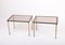 Mid-Century Side Tables in Brass and Glass, 1950s, Set of 2, Image 2