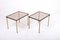 Mid-Century Side Tables in Brass and Glass, 1950s, Set of 2, Image 5