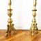 18th Century Gold-Finished Wooden Candlesticks, Set of 2 5