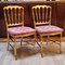 19th Century Gilt Wood Chiavari Chairs, Set of 2 1