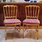 19th Century Gilt Wood Chiavari Chairs, Set of 2 3