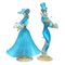 Figuras de pareja bailando de cristal de Murano con lámina dorada. Juego de 2, Imagen 1