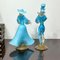 Murano Glass Dancing Couple Figurines with Gold Foil, Set of 2 8