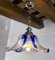 Blue Murano Glass Flower Chandelier from Mazzega, Italy, 1970, Image 3