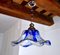 Blue Murano Glass Flower Chandelier from Mazzega, Italy, 1970 5