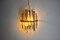 Lámpara de pared de cristal de Murano, Italia, 1970, Imagen 1