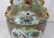 Canton Porcelain Vase on Wooden Base, China 16
